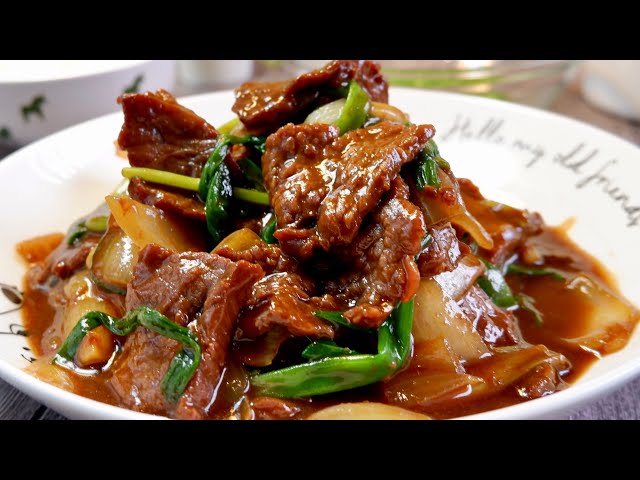 Secret to Making Super Tender Beef & Onion Stir Fry 双葱炒嫩牛肉 Chinese Beef / Meat / Protein Recipe