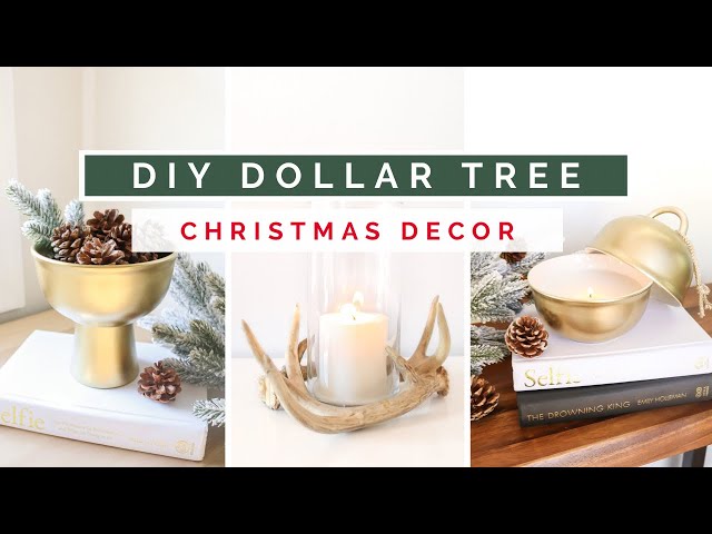 DIY DOLLAR TREE CHRISTMAS DECOR | $1 POTTERY BARN - WEST ELM DUPES INSPIRED HOME DECOR ON A BUDGET