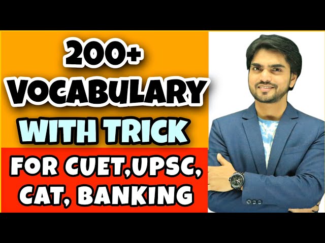 English Vocabulary | 200+ Important Vocabulary | Vocabulary Words English Learn | CUET/Banking/SSC