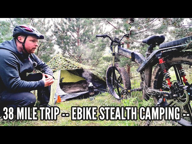 stealth camping trip using my ENGWE X26 ebike - oex phoxx 2 tent.
