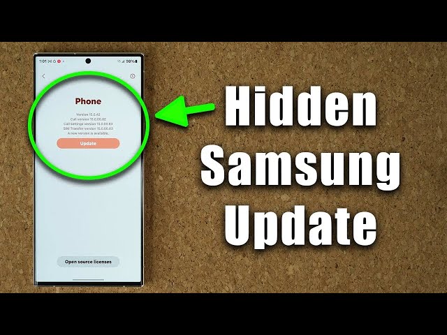 New Hidden Update for Many Samsung Galaxy Smartphones - How To Get It (One Ui 6.1, 6.0, etc)