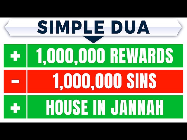 THIS DUA = 1,000,000 REWARDS + ERASES 1,000,000 SINS + ALLAH BUILDS YOU A HOUSE IN JANNAH! 😍