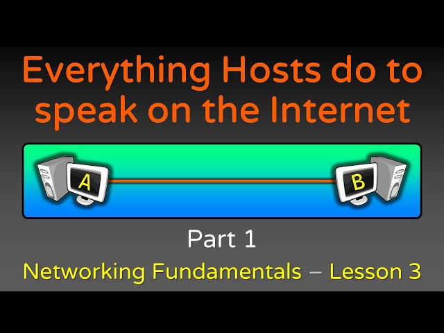 Everything Hosts do to speak on the Internet - Part 1 - Networking Fundamentals - Lesson 3