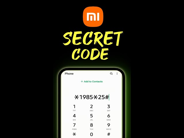 #SHORTS Xiaomi Phones secret code ||Redmi secret code ||Test Menu (CIT) on Xiaomi Phones