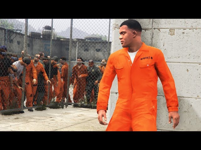 GTA 5 - ESCAPE The PRISON in a ZOMBIE Outbreak!