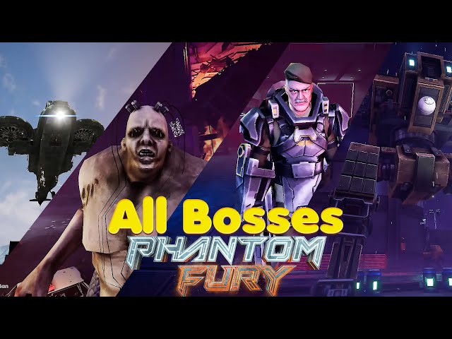 Phantom Fury - All Bosses (4K Ultra HD) - No Commentary