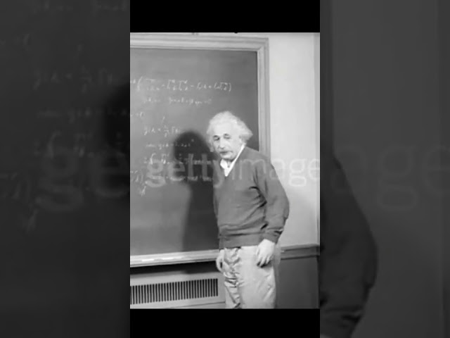 Albert Einstein doing physics | very rare video footage #shorts