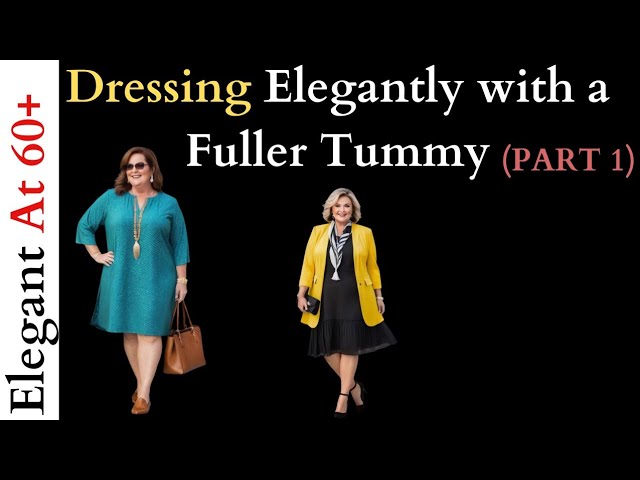 How To Rock Dresses With A Big Tummy for Mature Women
