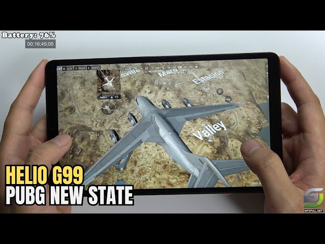 Samsung Galaxy Tab A9 test game PUBG New State