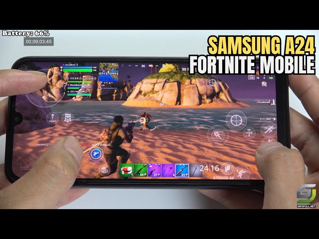 Samsung Galaxy A24 Fortnite Gameplay New Update