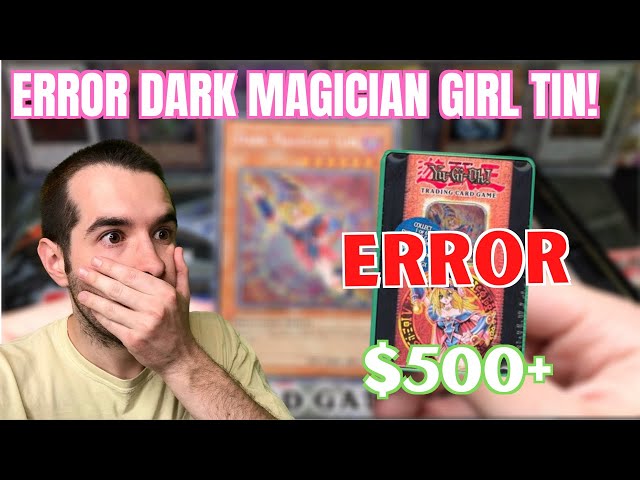 UNREAL $500 *ERROR* DARK MAGICIAN GIRL Tin Opening! EPIC Old Yugioh Cards Opening!