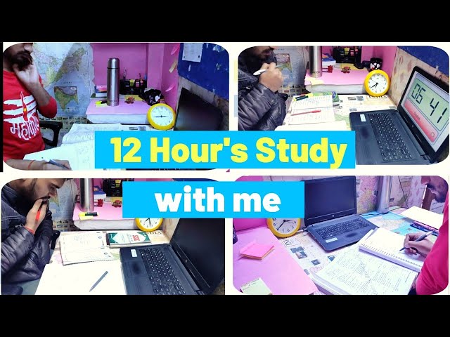 #2 study vlog | 12 Hour's Study With me | 12 Hours Study Vlog | Mukherjee Nagar Ssc student
