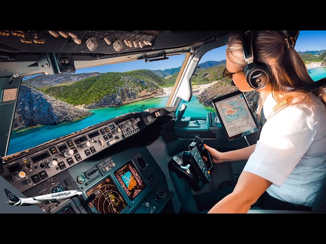 BOEING 737 Stunning LANDING IBIZA SPAIN Airport Runway 24  | Cockpit View | Life Of An Airline Pilot