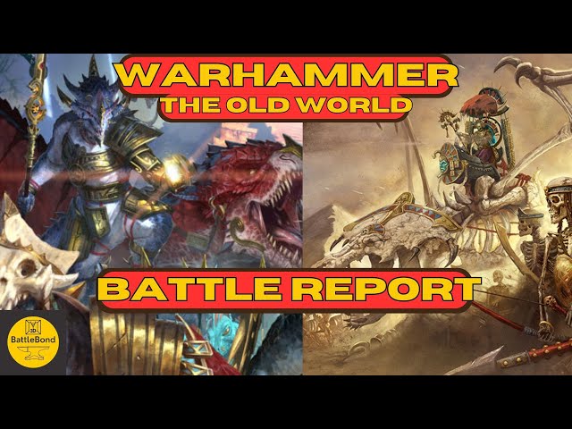 Warhammer the Old World Battle Report - 1250 pts Lizardmen vs Tomb Kings