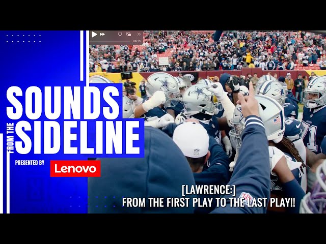 Sounds from the Sideline | #DALvsWAS | Dallas Cowboys 2023