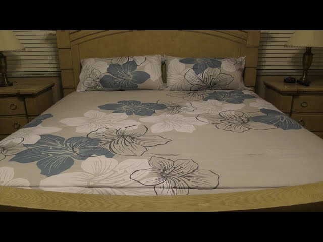 Menghomeus Floral Bed Comforter Set King Unboxing