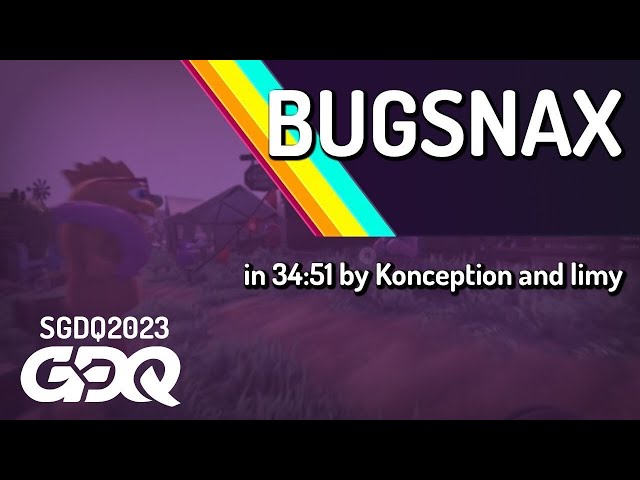Bugsnax by Konception and limy in 34:51 - Summer Games Done Quick 2023
