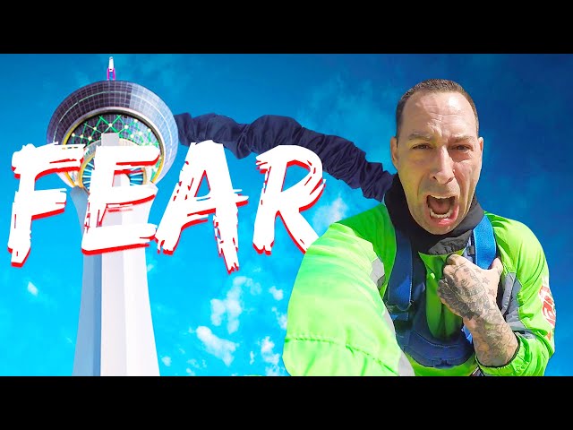 The STRAT Sky Jump Las Vegas – Big Shot – X-Scream- Travel Vlog 2020