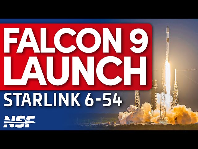 SpaceX Falcon 9 Launches Starlink 6-54