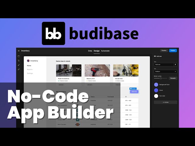 Budibase | Free Open Source No-Code App Builder