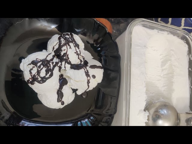 Vanilla ice cream recipe. Homemade easy method to make ice cream.no condensed milk
