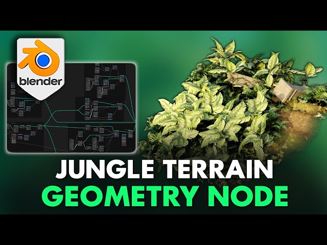Blender Jungle Terrain Geometry Node