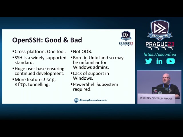 WinRM vs. OpenSSH: A Showdown for PowerShell Remoting - Paul Broadwith - PSConfEU 2023