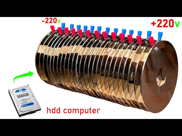 I turn HDD computer into a 220 electric battery high performance