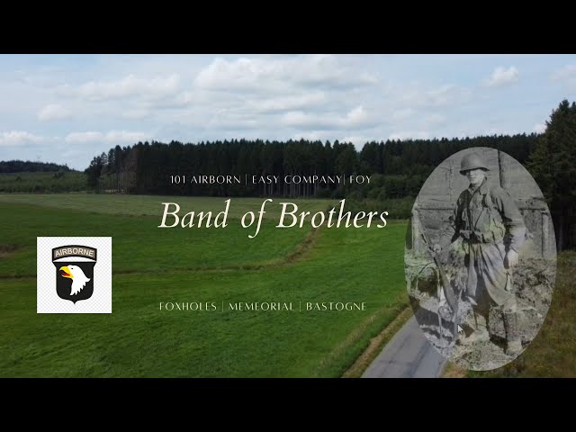 The Easy Company in Foy. Foxholes outside Bastogne Band of Brothers!!
