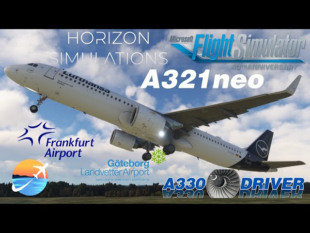 Let's FLY the A321neo Frankfurt-Göteborg | VATSIM | Real Airbus Pilot