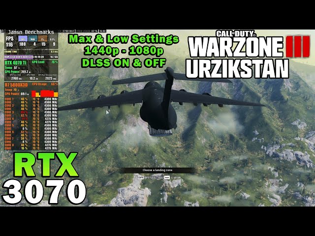 Call of Duty WARZONE 3 Urzikstan | RTX 3070 | Ryzen 7 5800X3D | 1440p - 1080p | Max & Low Settings