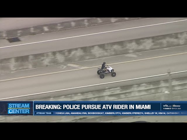 #BREAKING: ATV CHASE | Miami Police Pursue ATV Rider in South Florida | #HeyJB Live