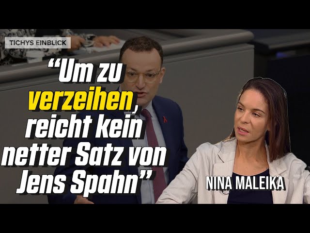 "Um zu verzeihen, reicht kein netter Satz von Jens Spahn" - Nina Maleika im Tichys Einblick Talk