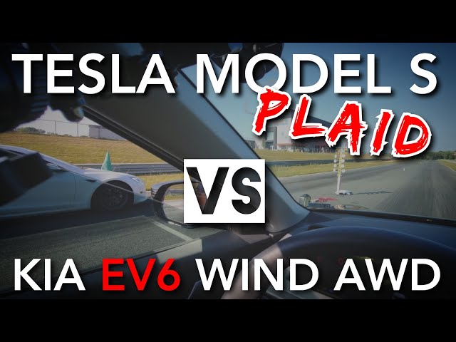 Drag Racing a Tesla Model S Plaid in my Kia EV6! 😃