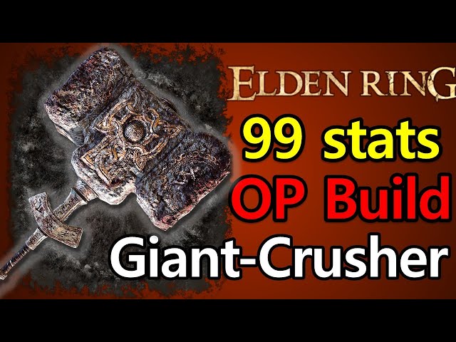 Elden Ring Weapon - Giant Crusher with 99 stats (NG+7 boss fights) #eldenring #gaming