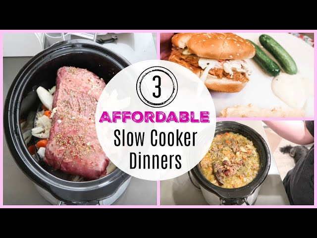 3 AFFORDABLE, FAMILY SLOW COOKER DINNERS