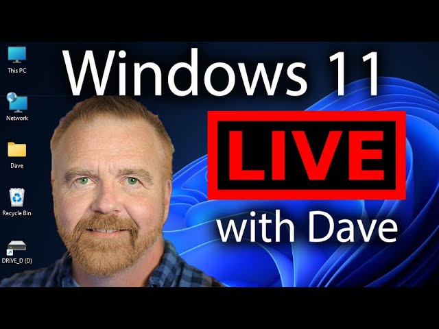 LIVE: Windows 11 Walkthrough with Microsoft Dev Davepl