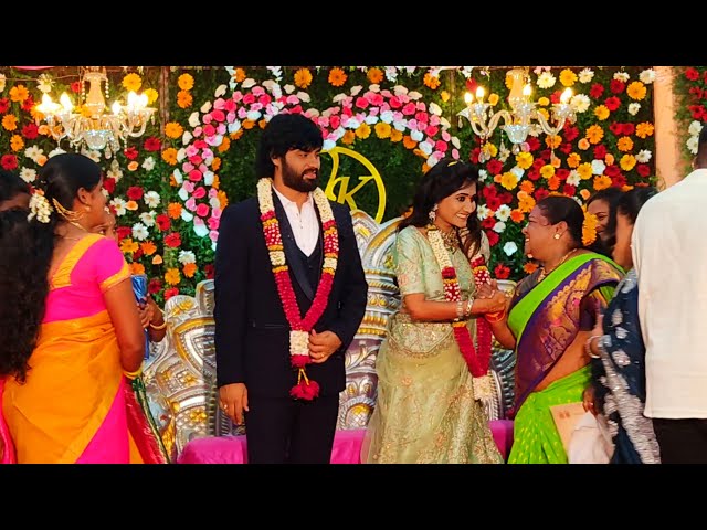Serial actress vasanthi krishnan marriage and reception video | bigg Boss vasanthi #vasanthi