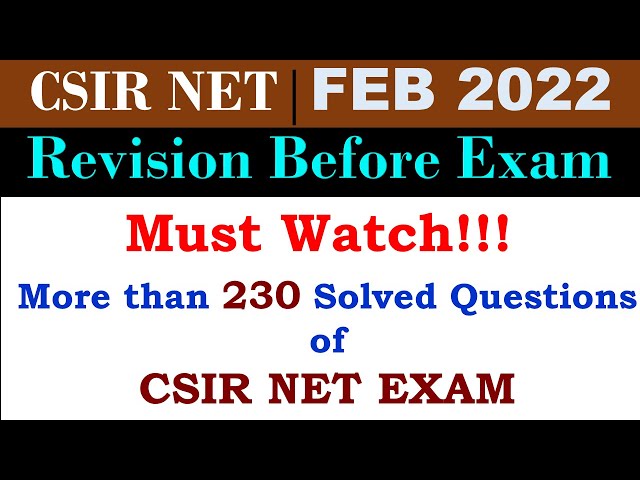 #csirnet  #mathematics  #Feb2022  | Revision Before Exam More than 230 Solved Questions of CSIR NET