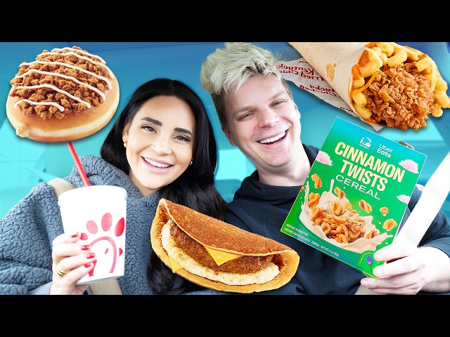 Eating New Limited Fast Food Items for 24 Hours!