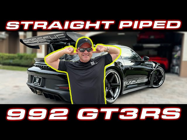 CRAZY LOUD GT3RS * Straight piped Porsche 992 GT3RS Review and 1/4 Mile Testing