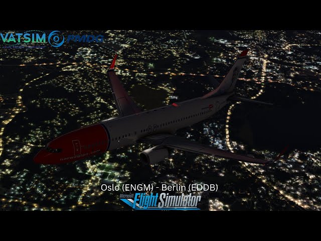 MSFS2020 | Oslo To Berlin | Norwegian | Boeing B737-800 PMDG |