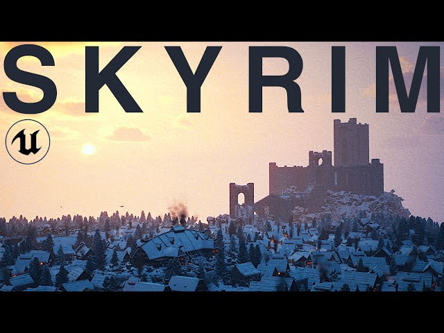 The True Size of Winterhold: Skyrim in UNREAL ENGINE 5!