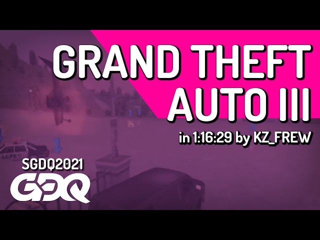 Grand Theft Auto III by KZ_FREW in 1:16:29 - Summer Games Done Quick 2021 Online