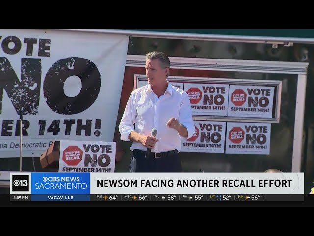 California governor faces another recall effort