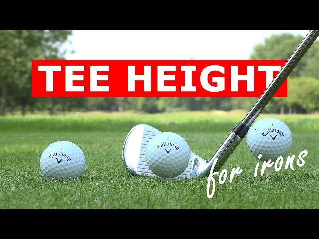Perfect tee height for irons – hit your irons further from the tee