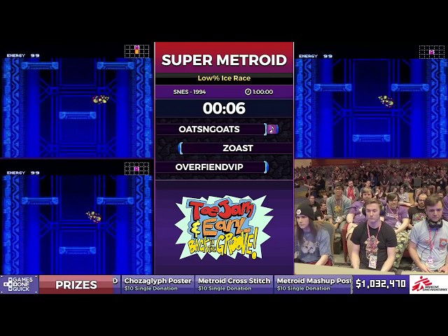 Super Metroid by oatsngoats, zoast and Overfiendvip in 52:49 - SGDQ2017 - Part 124