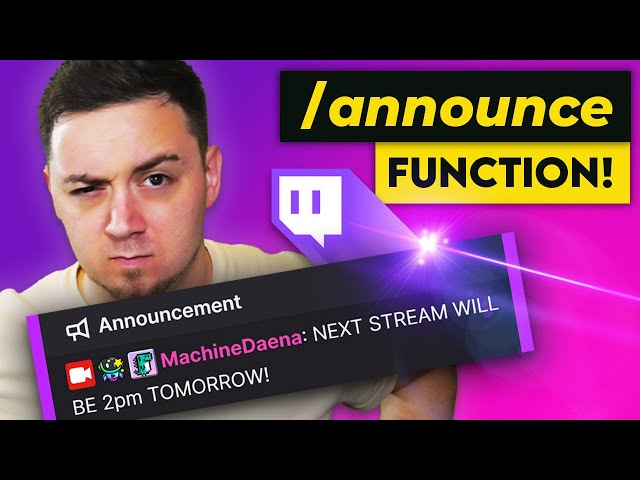 🟣 TWITCH /announce Chat Command?!