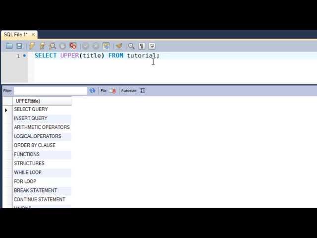 SQL Tutorial - 39: UPPER() and LOWER() Functions