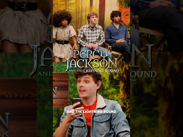 Lightning Round Questions with the Cast of Percy Jackson! #percyjackson